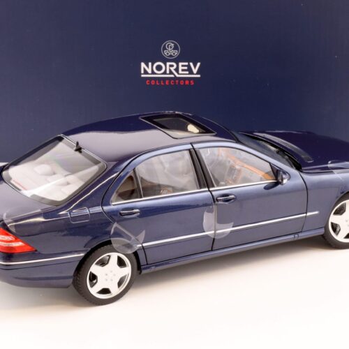1:18 Norev Mercedes S55 AMG Limousine W220 dark blue metallic 2000