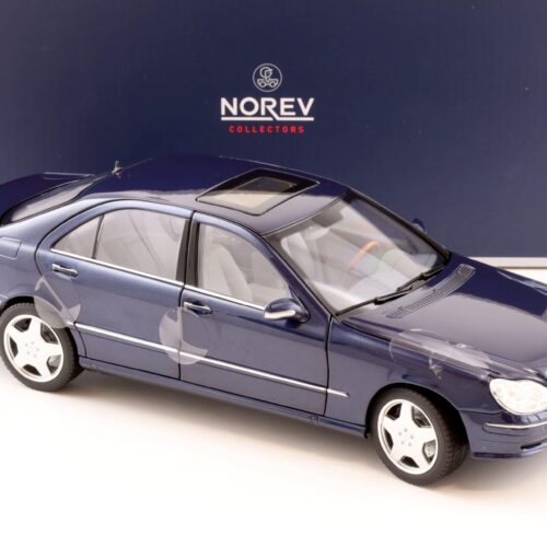 1:18 Norev Mercedes S55 AMG Limousine W220 dark blue metallic 2000