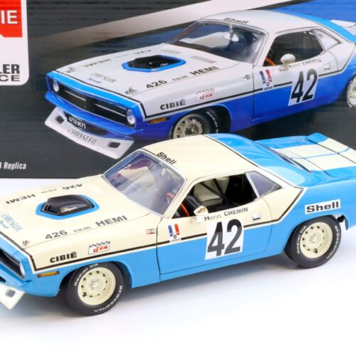 1:18 ACME 1970 Plymouth Barracuda #42 Chrysler of France Henri Chemin #42