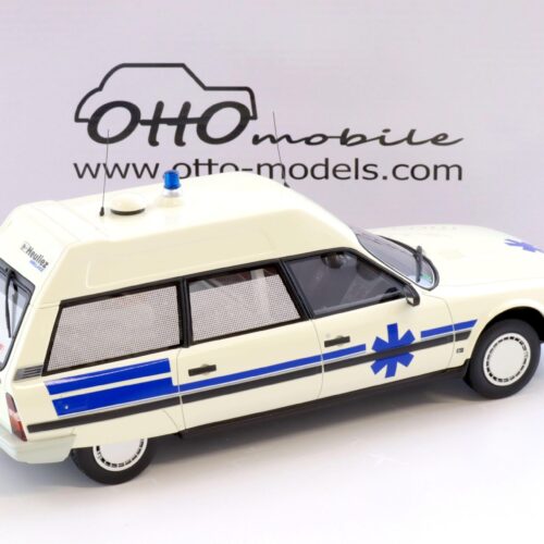 1:18 OTTO mobile OT367 Citroen CX Break Ambulance Quasar Heuliez white 1987