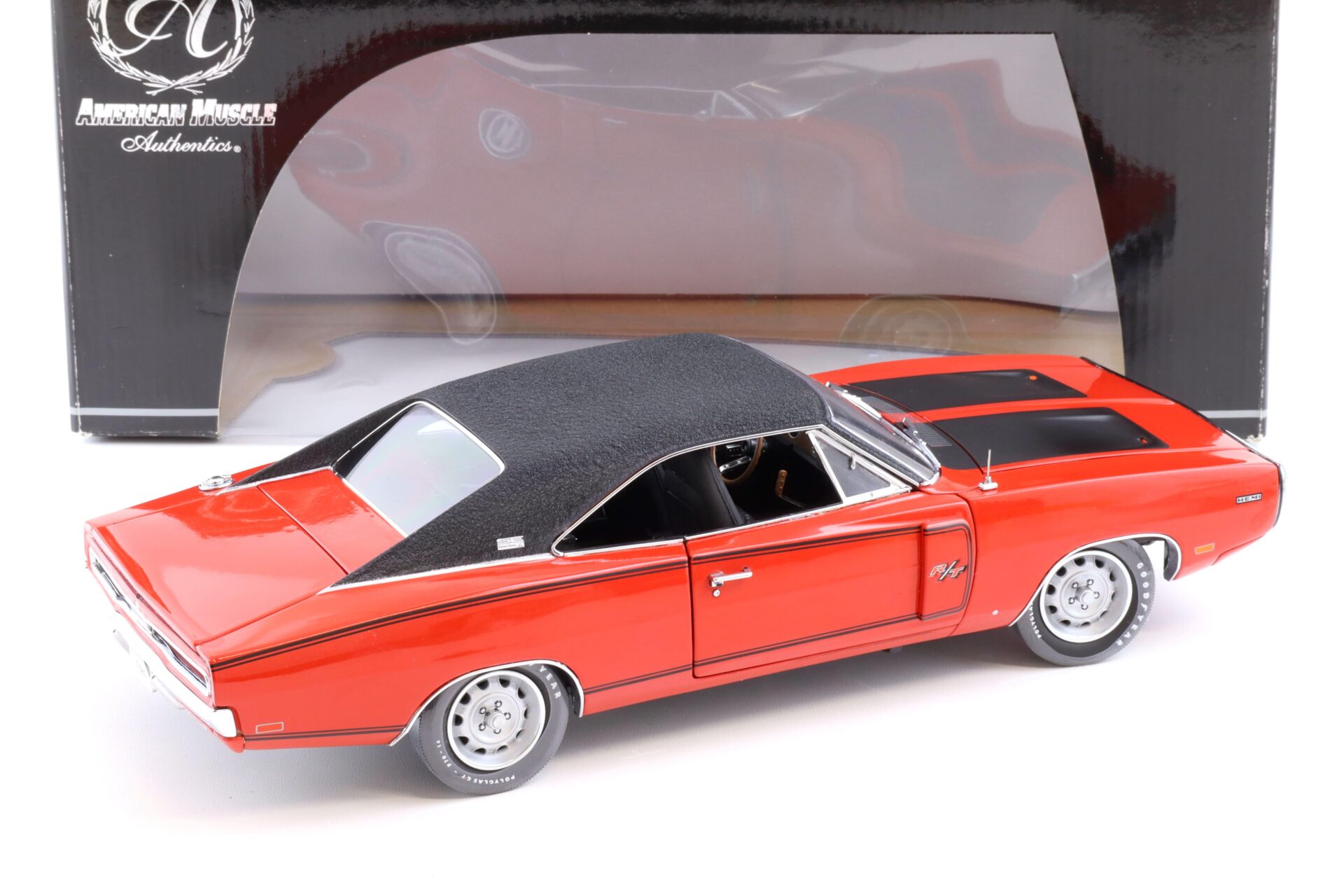 1:18 Ertl Authentics 1970 Dodge Charger R/T Coupe red/ black