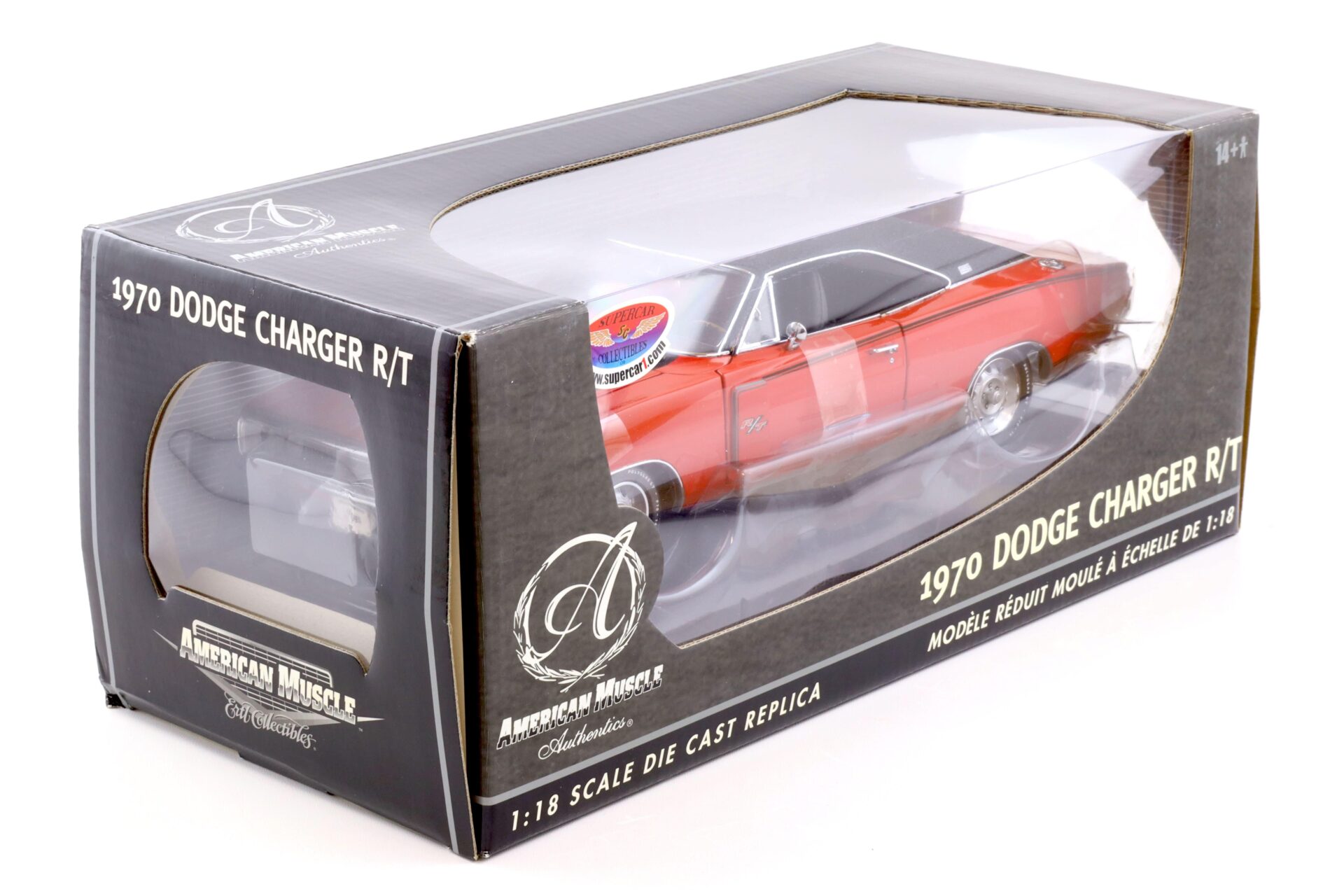 1:18 Ertl Authentics 1970 Dodge Charger R/T Coupe red/ black