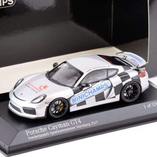 1:43 Minichamps Porsche Cayman GT4 Limited Edition German Toy Fair Nürnberg 2017