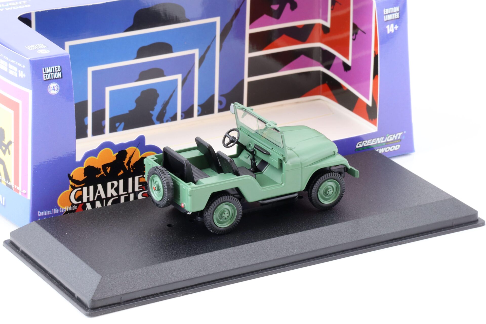 1:43 Greenlight 1952 Willys M38 A1 dark green CHARLIE´S ANGELS