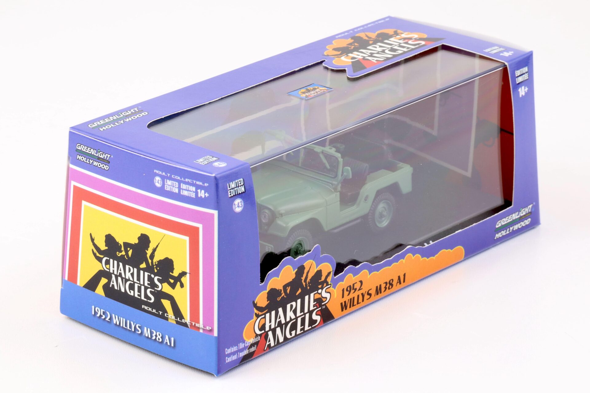 1:43 Greenlight 1952 Willys M38 A1 dark green CHARLIEÂ´S ANGELS