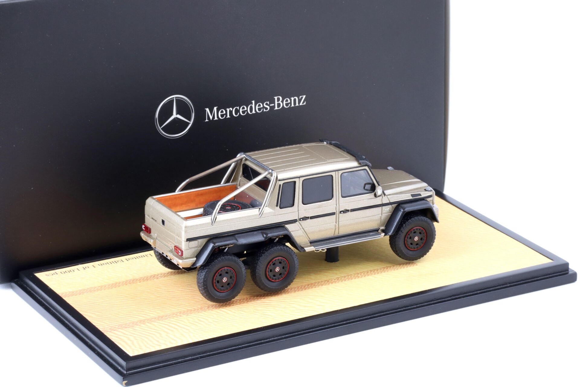 1:43 Spark Mercedes G63 AMG 6x6 Sanidinbeige metallic DEALER VERSION