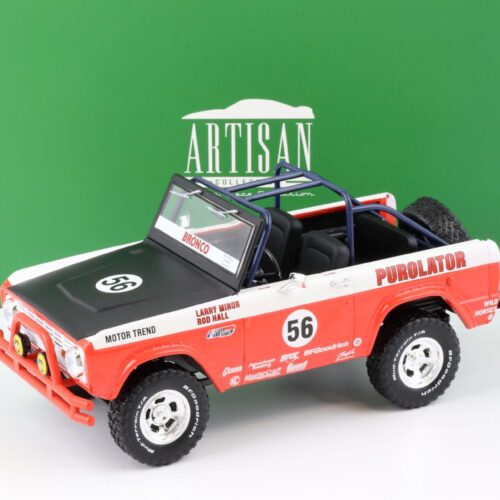 1:18 Greenlight 1969 Ford Baja Bronco #56 Purolator Tribute Edition