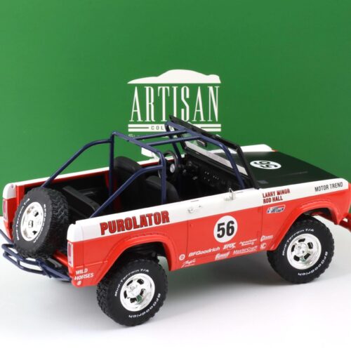 1:18 Greenlight 1969 Ford Baja Bronco #56 Purolator Tribute Edition