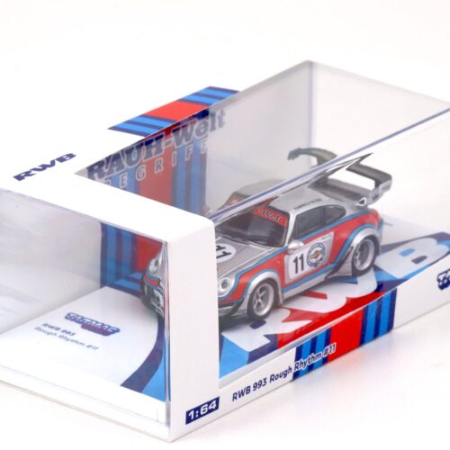 1:64 Tarmac Works Porsche 911 993 RWB Rough Rhythm #11 Martini