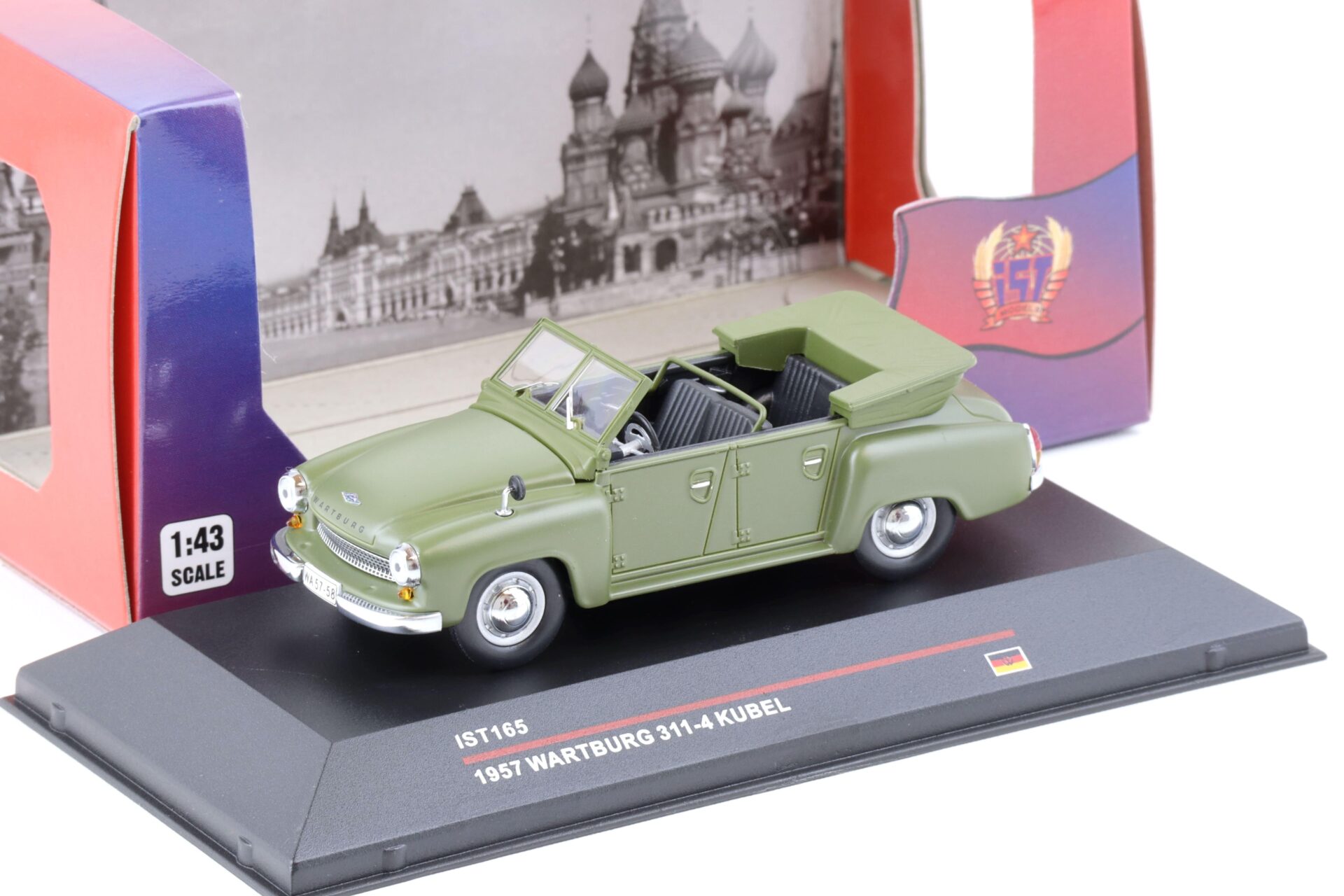 1:43 IST Models 1957 Wartburg 311-4 Kubel green