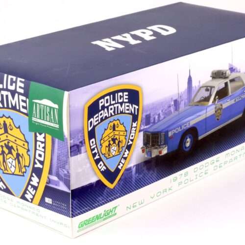 1:18 Greenlight 1978 Dodge Monaco New York Police Department NYPD blue/ white