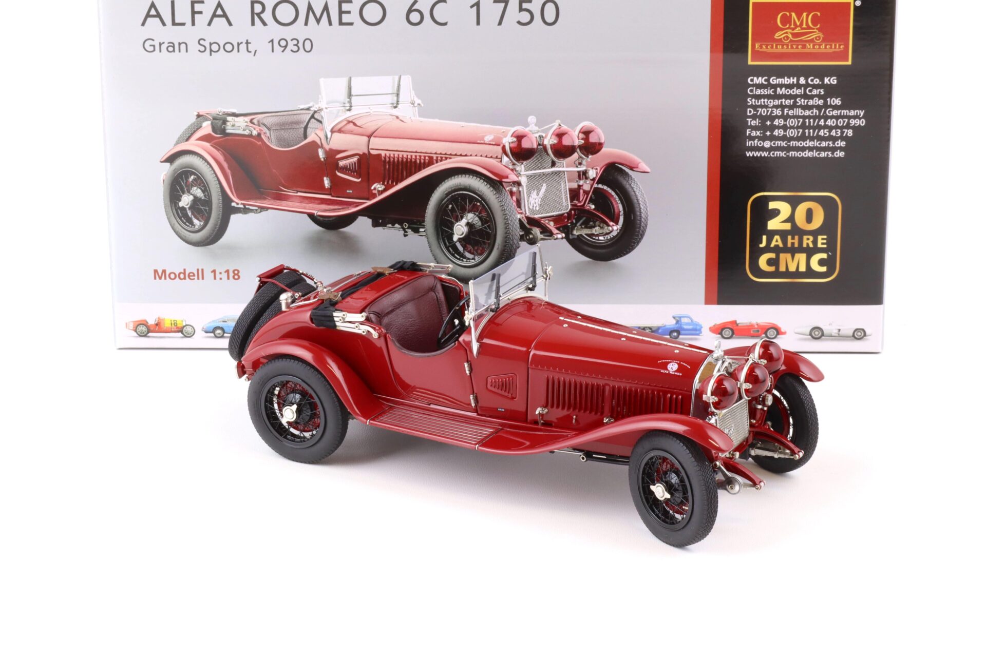 1:18 CMC Alfa Romeo 6C 1750 GS Gran Sport 1930 dark red M-138
