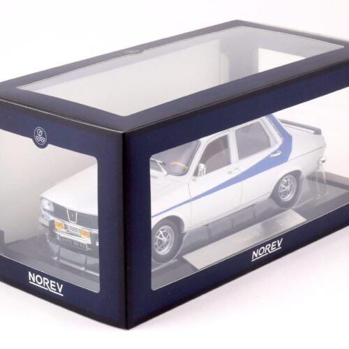 1:18 Norev Renault 12 white with blue side deco 1984 - Limited 300 pcs.