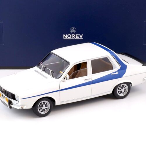 1:18 Norev Renault 12 white with blue side deco 1984 - Limited 300 pcs.