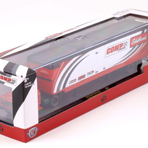 1:64 M2 Machines 1958 Chevrolet Spartan LCF car hauler & 1967 Chevrolet Nova SS EDELBROCK