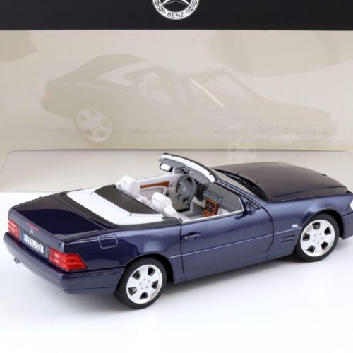 1:18 Norev Mercedes SL 500 R129 Convertible Facelift azure blue DEALER VERSION