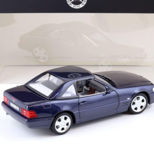1:18 Norev Mercedes SL 500 R129 Convertible Facelift azure blue DEALER VERSION