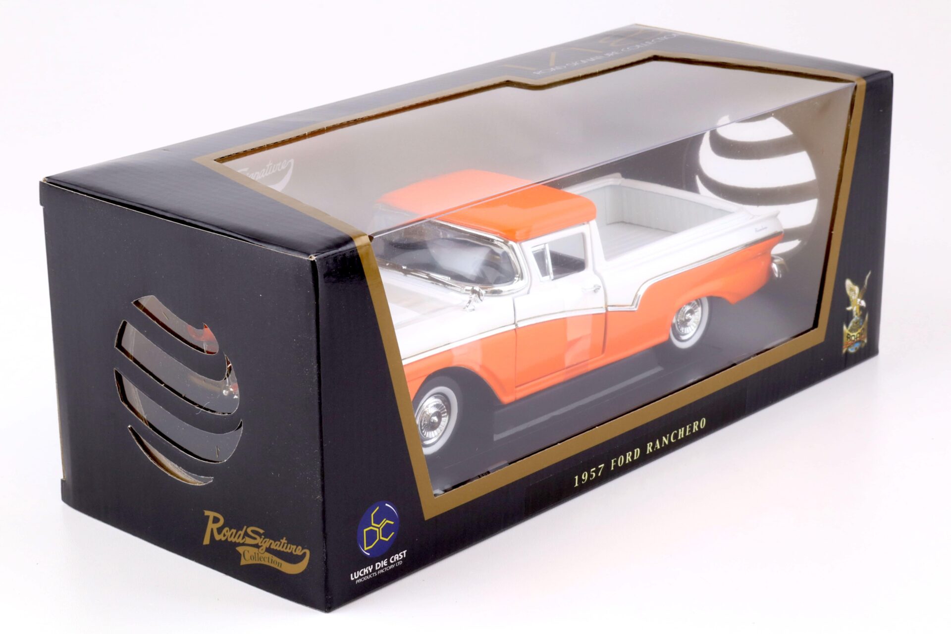 1:18 Road Signature 1957 Ford Ranchero Pick-Up orange white