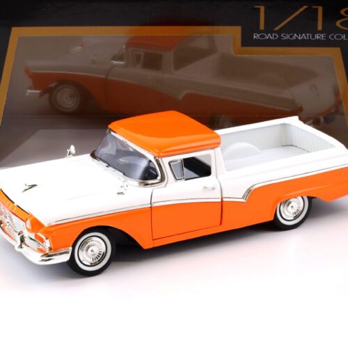 1:18 Road Signature 1957 Ford Ranchero Pick-Up orange white