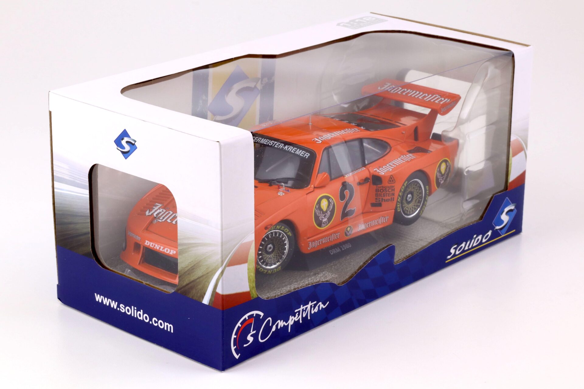 1:18 Solido Porsche 935 K3 DRM 1980 #2 orange Jägermeister