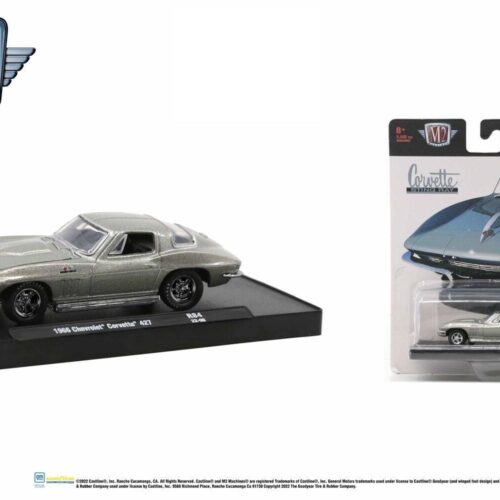 1:64 M2 Machines 1966 Chevrolet Corvette 427 silver metallic R84