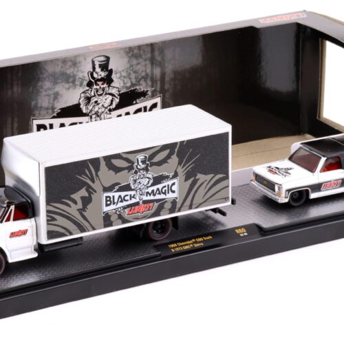 1:64 M2 Machines 1968 Chevrolet C60 Truck & 1973 GMC Sierra BLACK MAGIC LUNATI