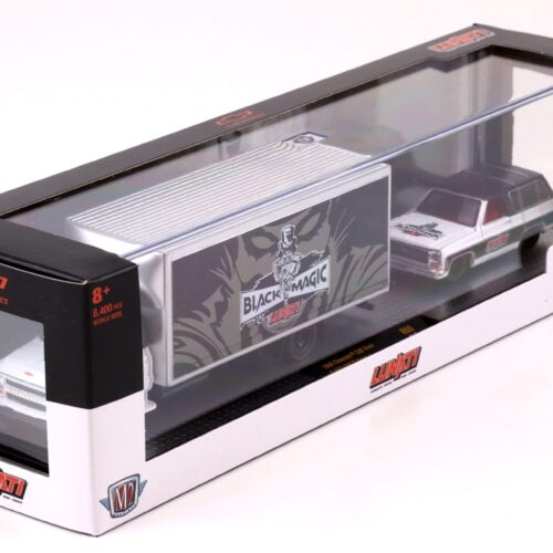 1:64 M2 Machines 1968 Chevrolet C60 Truck & 1973 GMC Sierra BLACK MAGIC LUNATI