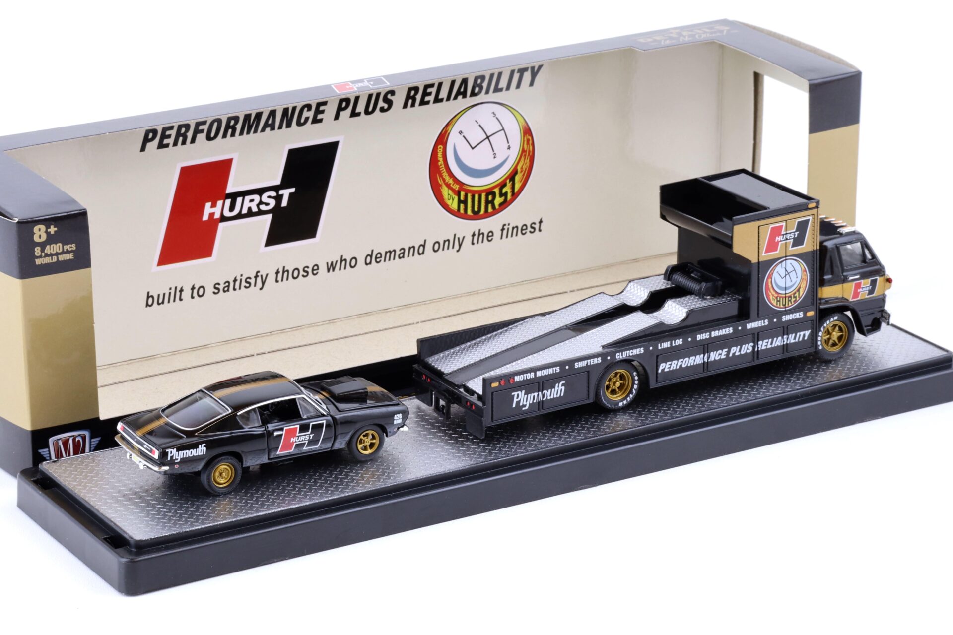 1:64 M2 Machines 1968 Dodge L600 COE & 1968 Plymouth Barracuda HEMI Super Stock HURST