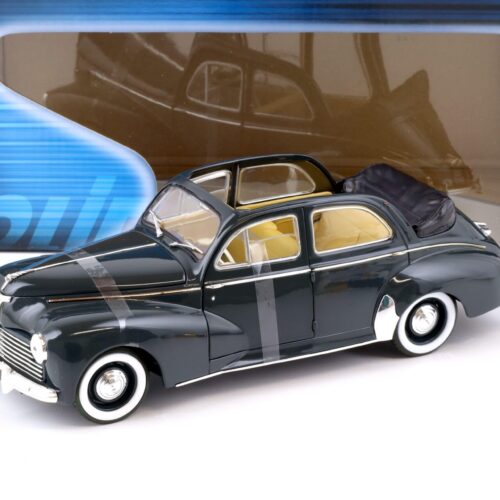 1:18 Solido Peugeot 203 Decouvrable Cabriolet 1954 dark blue/ grey