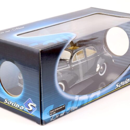 1:18 Solido Peugeot 203 Decouvrable Cabriolet 1954 dark blue/ grey