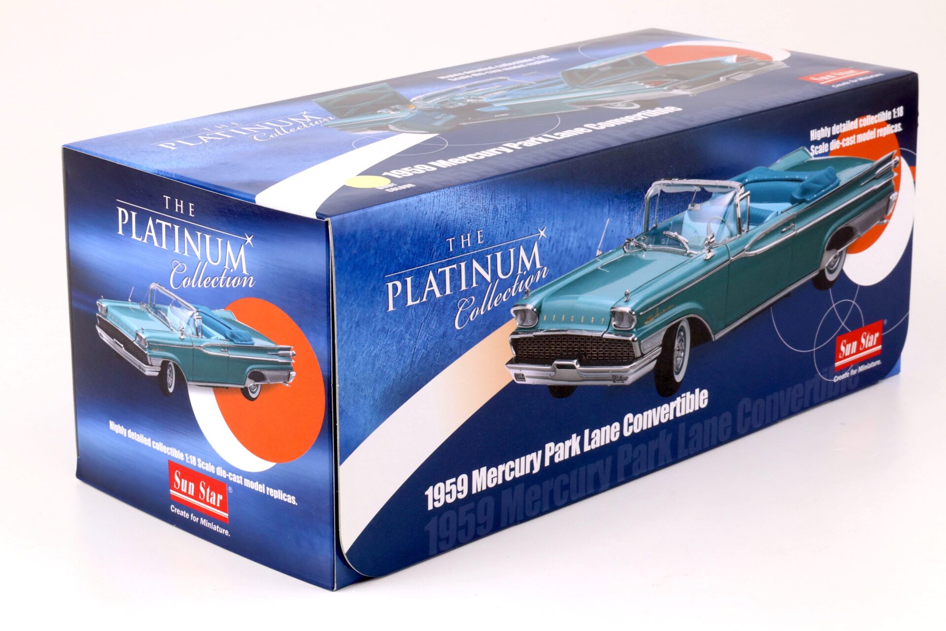 1:18 Sun Star 1959 Mercury Park Lane Open Convertible madeira yellow