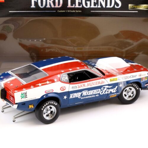 1:18 Sun Star 1971 Ford Mustang The Ultimate Pro Stocker red / blue / white - Image 3