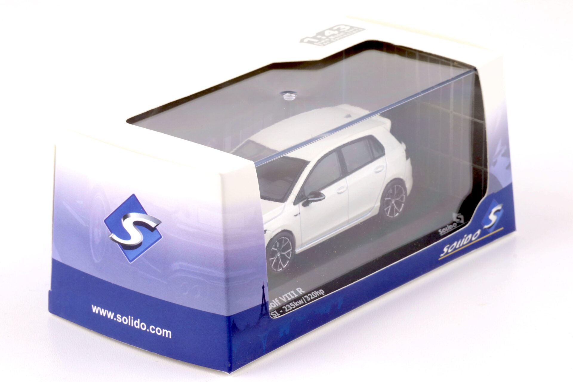 1:43 Solido VW Golf 8 VIII R white 2021