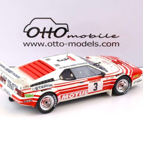 1:18 OTTO mobile OT126 BMW M1 Gr. B Tour de Corse 1983 Motul #3 white / red