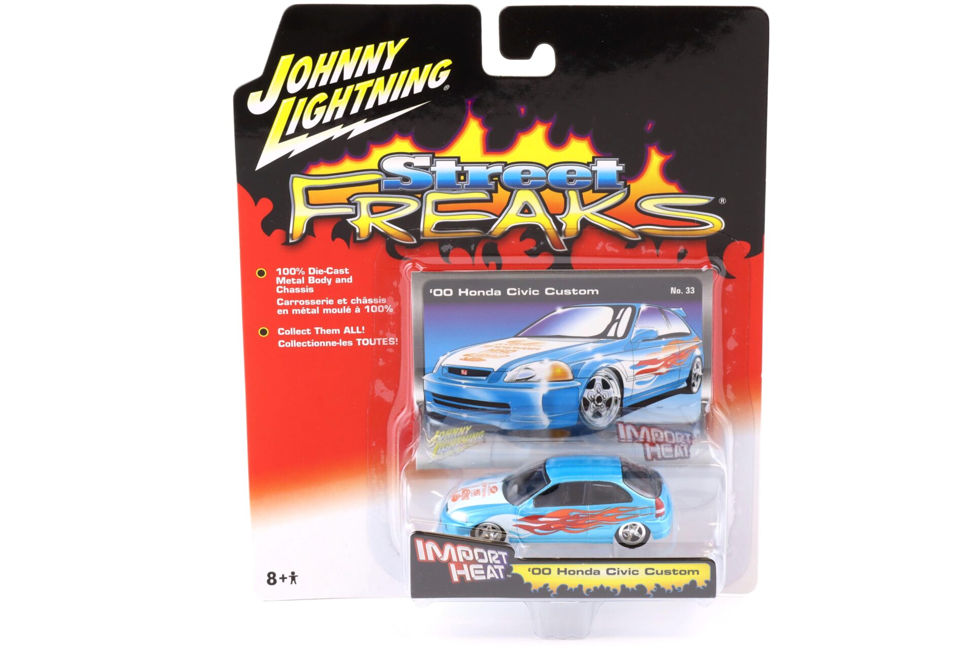 ID 74426 orig.jpg 1:64 Johnny Lightning Street Freaks 50301B Import Heat 2000 Honda Civic Custom blue