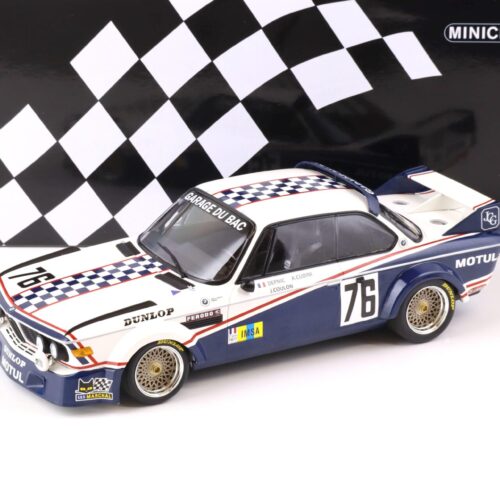 1:18 Minichamps BMW 3.0 CSL Garage du Bac 24h Le Mans 1977 #76 Depnic/ Cudini