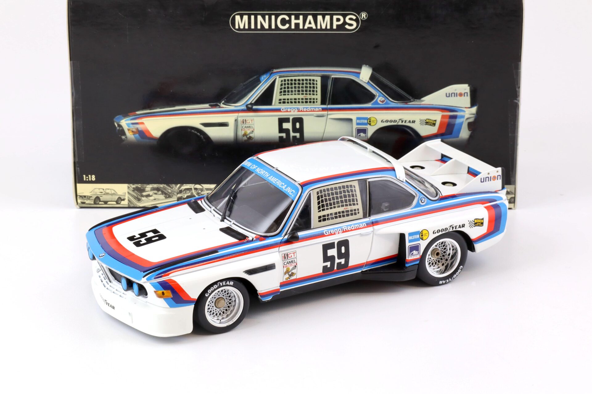 1:18 Minichamps BMW 3.5 CSL IMSA Winner Daytona 24h 1976 Gregg/ Redman #59