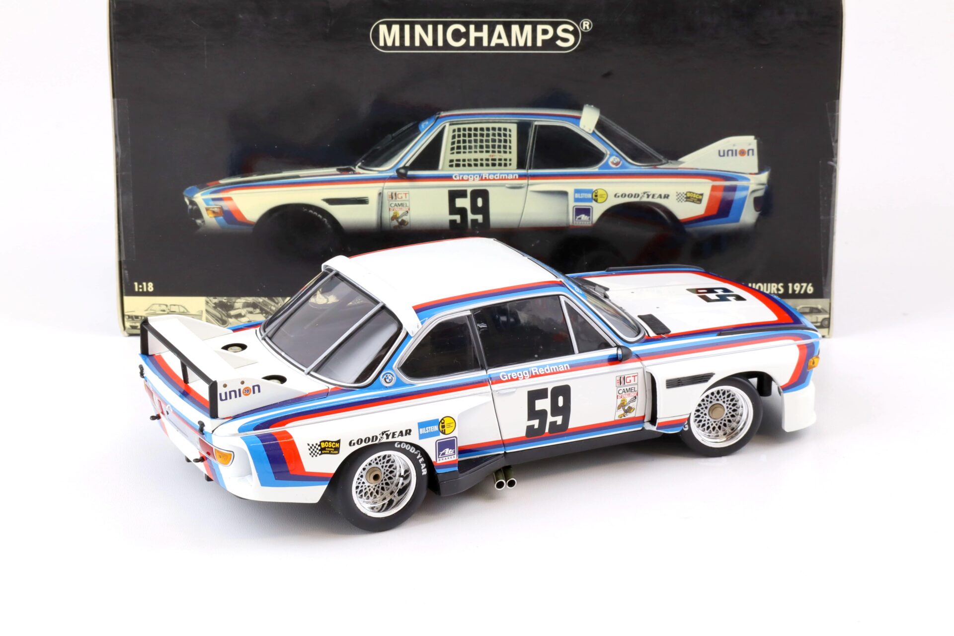 1:18 Minichamps BMW 3.5 CSL IMSA Winner Daytona 24h 1976 Gregg/ Redman #59