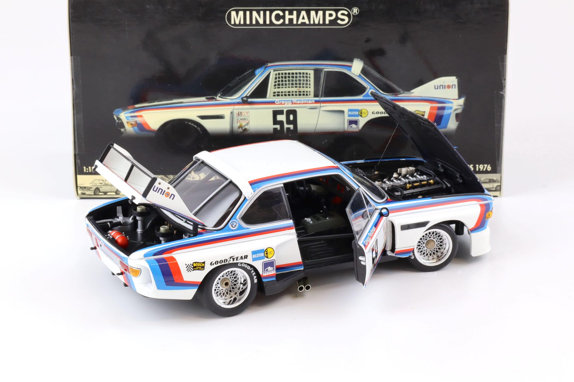 1:18 Minichamps BMW 3.5 CSL IMSA Winner Daytona 24h 1976 Gregg/ Redman #59