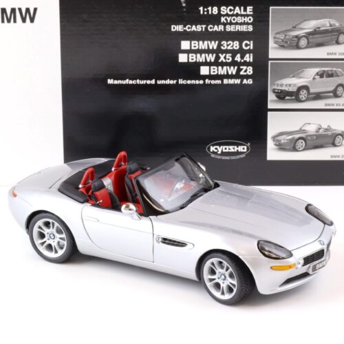 1:18 Kyosho BMW Z8 Roadster silver/ red with Top 08511S