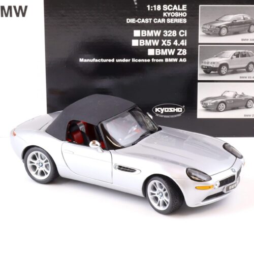 1:18 Kyosho BMW Z8 Roadster silver/ red with Top 08511S