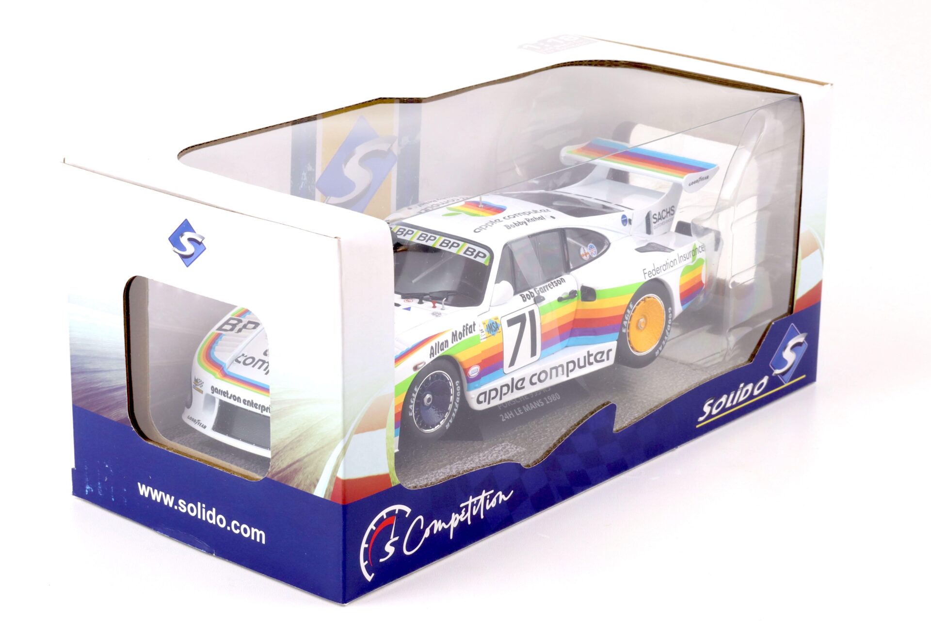 1:18 Solido Porsche 935 K3 #71 - 24h Le Mans 1980 Apple Computer Rahal/ Moffat