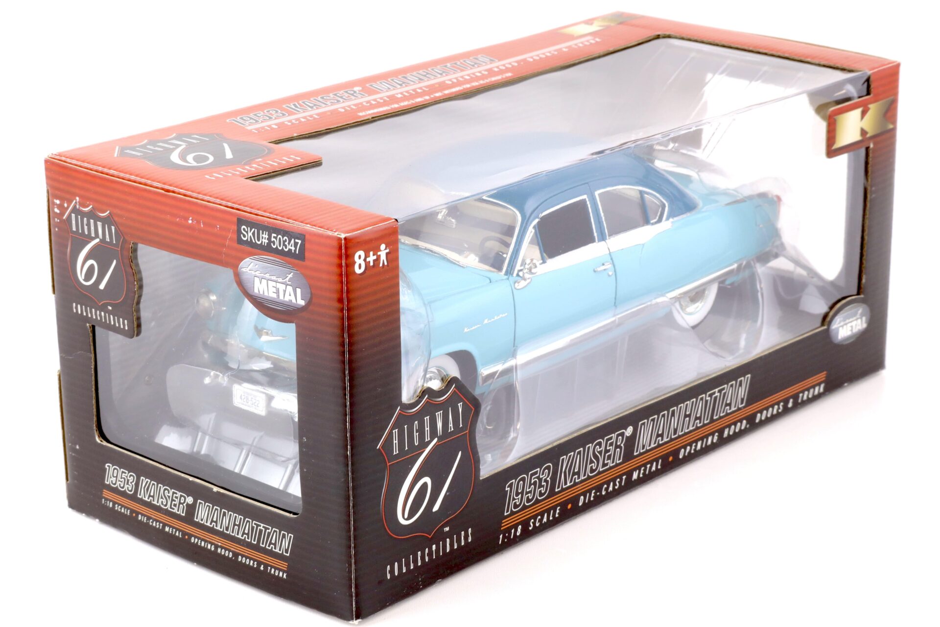 1:18 Highway61 Kaiser Manhattan 1953 light blue/ blue 50347