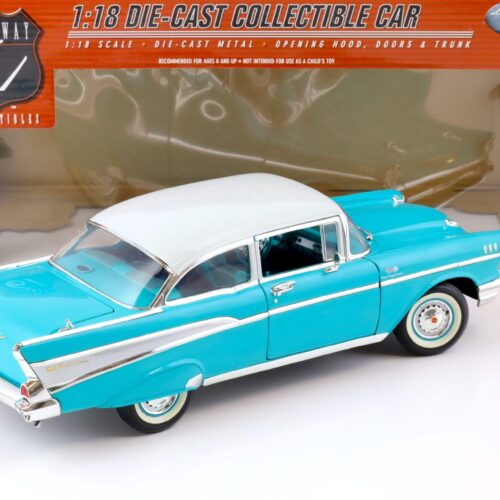1:18 Highway61 Chevrolet Bel Air Sedan 1957 turquoise/ white 50546