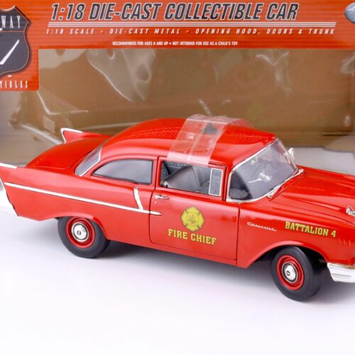 1:18 Highway61 Chevrolet 150 Utility Sedan Fire Chief 1957 red 50544