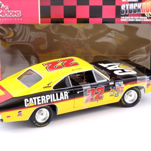 1:18 ERTL Racing Champions 1969 Dodge Charger Ward Burton Caterpillar #22 Stockrods yellow / black