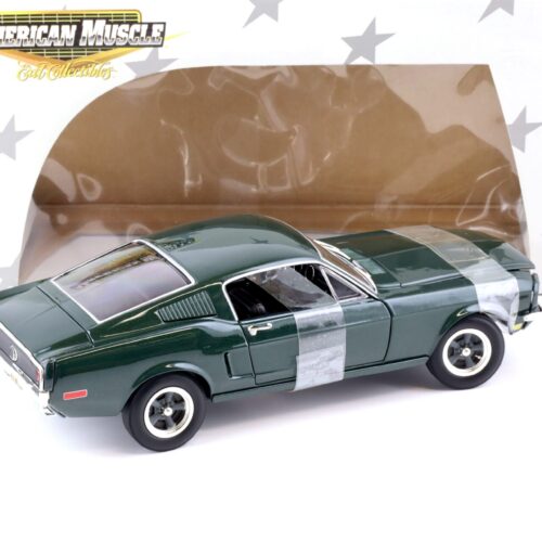 1:18 ERTL American Muscles Collectibles 1968 Ford Mustang GT dark green