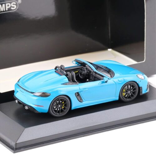 1:43 Minichamps Porsche 718 Boxster Spyder (982) 2020 Miami blue
