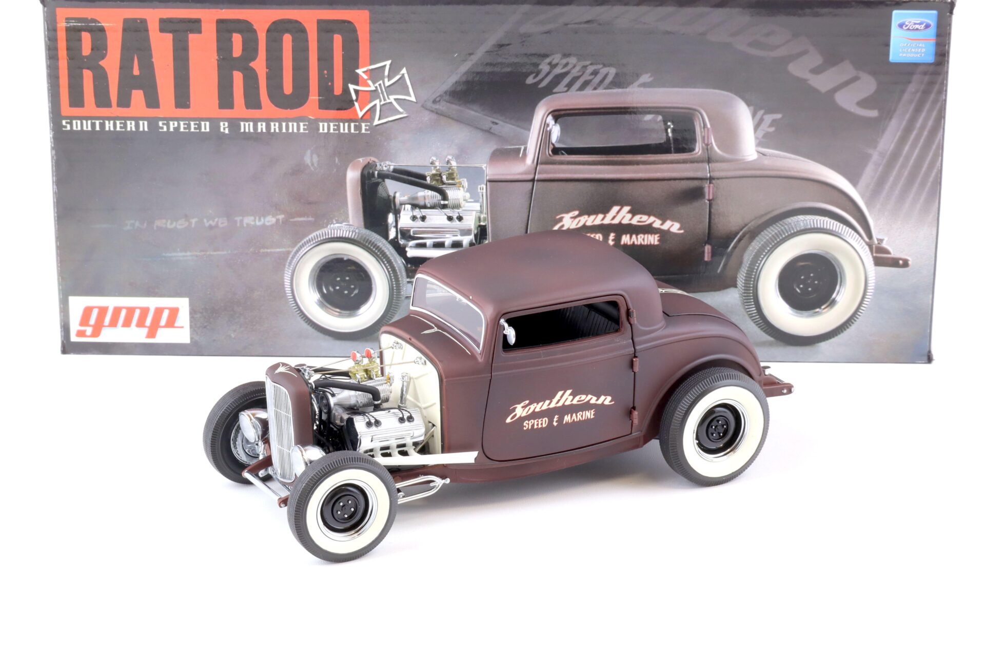 1:18 GMP 1932 Ford Three Window Coupe RAD ROD Southern Speed & Marine Deuce