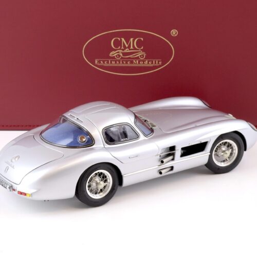 1:18 CMC Mercedes 300 SLR Uhlenhaut Coupe 1955 silver/ blue interior M-243
